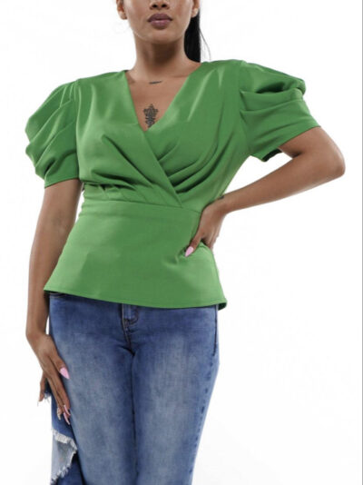 "Purposeful" Ruffle Sleeve Top