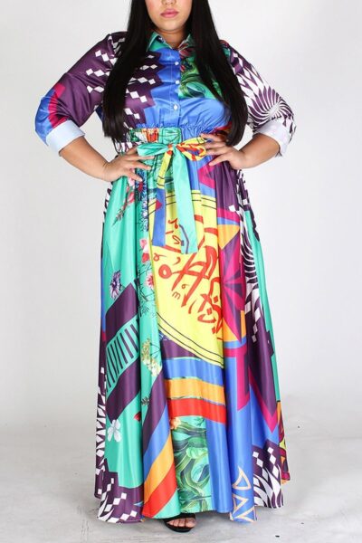 Multi-Color Maxi Dress