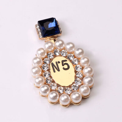 Number 5 Pefume Bottle Brooch