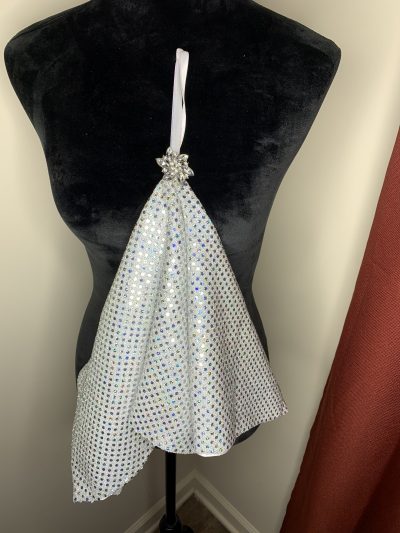 Sequin Hankerchief & Pendant With Ribbon